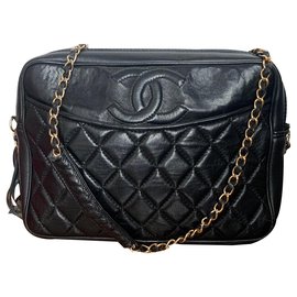 Chanel-Handbags-Black,Golden,Dark red