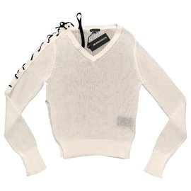 Ann Demeulemeester Malhas Branco