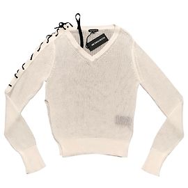 Ann Demeulemeester Tricots Blanc