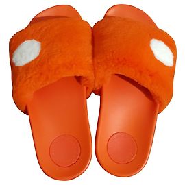 Marc by Marc Jacobs Dot Fur Sandals Orange Orange