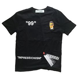 Off White Camiseta hombre blanco grisáceo Negro