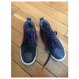 Il Gufo-Rising basket-Navy blue