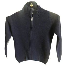 Il Gufo-Navy blue vest-Navy blue