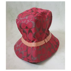 Coach-cappelli-Multicolore,Corallo