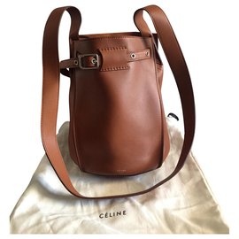 Céline-Petit bucket cabas-Caramello