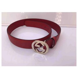 Gucci-ceinture gucci. NEW. Double g.-Rouge