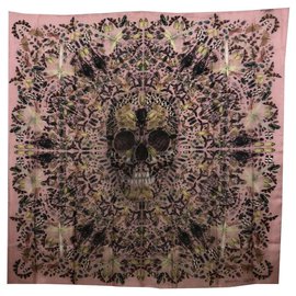 Alexander Mcqueen-alexander mcqueen limited edition scarf-Pink