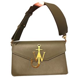 JW Anderson Sac de logo Doré Vert olive