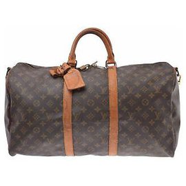 Louis Vuitton-Louis Vuitton Keepall Bandouliere 50-Castaño