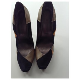 Autre Marque-Chaussures Gris / Noir / Mangue-Multicolore
