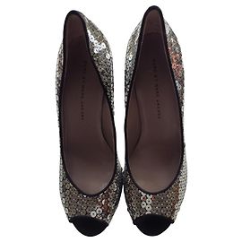 Marc by Marc Jacobs Chaussures à bout ouvert Noir Argenté