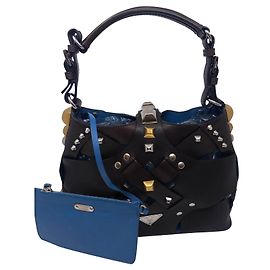 Prada Croce borchiata BR2416 Marrone