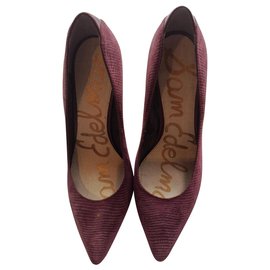 Sam Edelman-Reptile Print Suede Shoes-Other