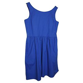 Robe Pepe Jeans Bleu Clair en Coton Taille L Bleu clair