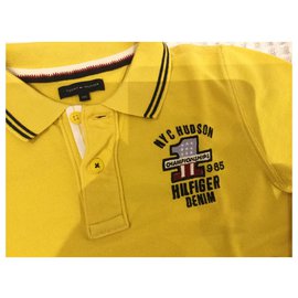 Tommy Hilfiger-Polo pour les garçons-Jaune