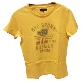 Tommy Hilfiger-T-shirt pour les garçons-Jaune