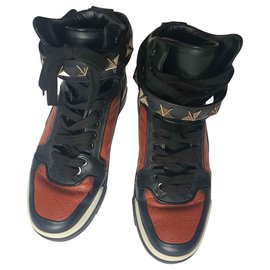 Givenchy-Givenchy Tyson High top Sneakers-Black,White,Dark brown