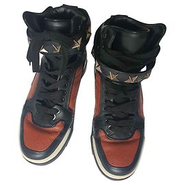 Sneakers alte Givenchy Tyson Nero Bianco Marrone scuro