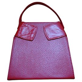 Autre Marque Mini Handbag Red Leatherette Red