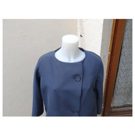 Balenciaga-Coats, Outerwear-Blue