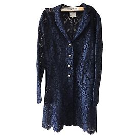 Set giacca e gonna in pizzo blu navy Paule Ka Blu navy