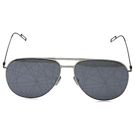 Dior Sonnenbrille Aviator verspiegelte Gläser Grau