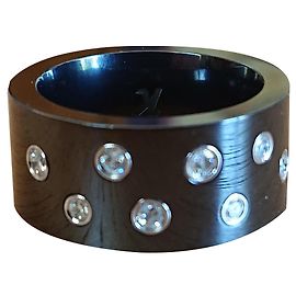 Guy Laroche Keramikring und Diamanten Schwarz