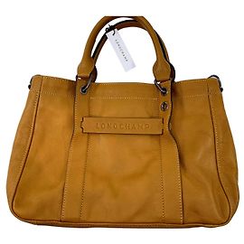 Longchamp 3D Ledertasche Hellbraun Hellbraun