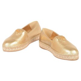 Prada Espadrilles Doré