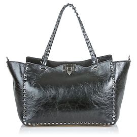Borsa Rockstud Valentino in pelle nera Nero