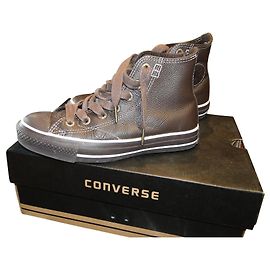 Converse CHuck Taylor 36 en cuir marron Marron foncé