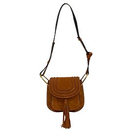 Chloé Petit sac en daim body Hudson brossé Marron