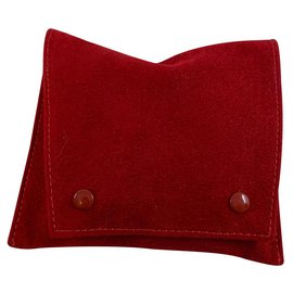 Cartier-Reisetasche für Uhr und Armband-Rot