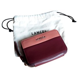 Lancel Model Lettrines Dark red
