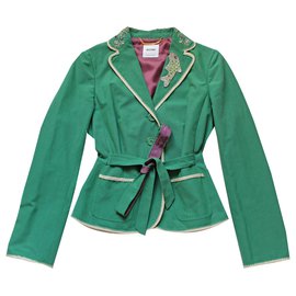 Moschino-Splendida giacca vintage Moschino-Verde