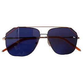 Fendi Fiend Sonnenbrille Silber Blau Orange