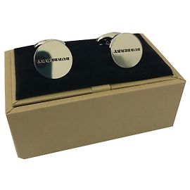 Burberry abotoaduras cufflink novo Prata