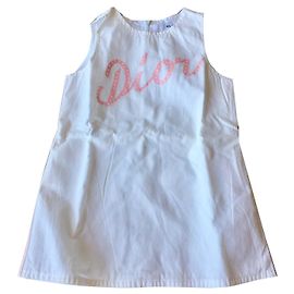 Baby Dior Vestidos Rosa Blanco