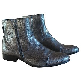 Ikks Bottines argentées Argenté