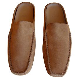 Bally Suede slip ons Brown