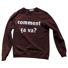Pull Mauro Grifoni Marron en Coton Comment Ca Va Marron Blanc