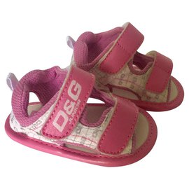 D&G-Kids Sandals-Pink,White,Grey