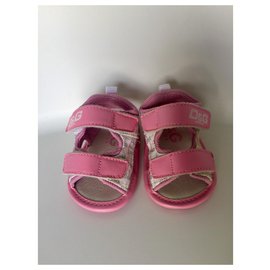 D&G-Kids Sandals-Pink,White,Grey
