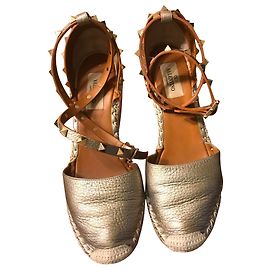 Valentino espadrillas D'oro
