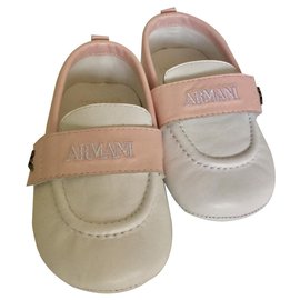 Armani-Ballet flats-Pink,White
