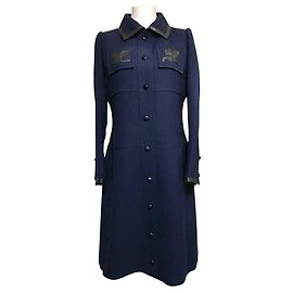 Courreges Coats, Outerwear Navy blue