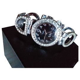Dolce & Gabbana Strass / Stahlband Silber
