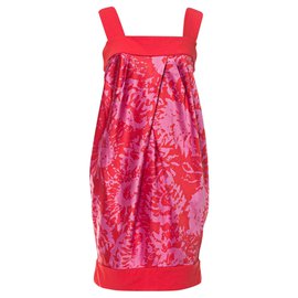 Diane Von Furstenberg-DvF Payne silk dress-Pink,Red