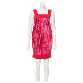 Diane Von Furstenberg-DvF Payne silk dress-Pink,Red