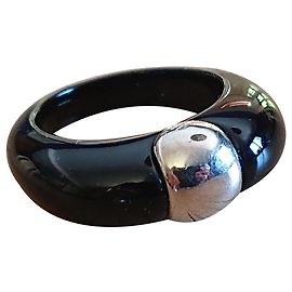Autre Marque Bague signée André Benitah Noir Argenté